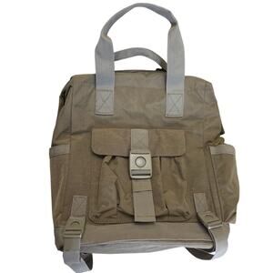 Tommy Bahama Convertible Army Green Backpack Laptop Bag Military Carry On